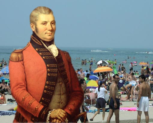 Colonel John Graves Simcoe at Wasaga Beach. So there you have it.