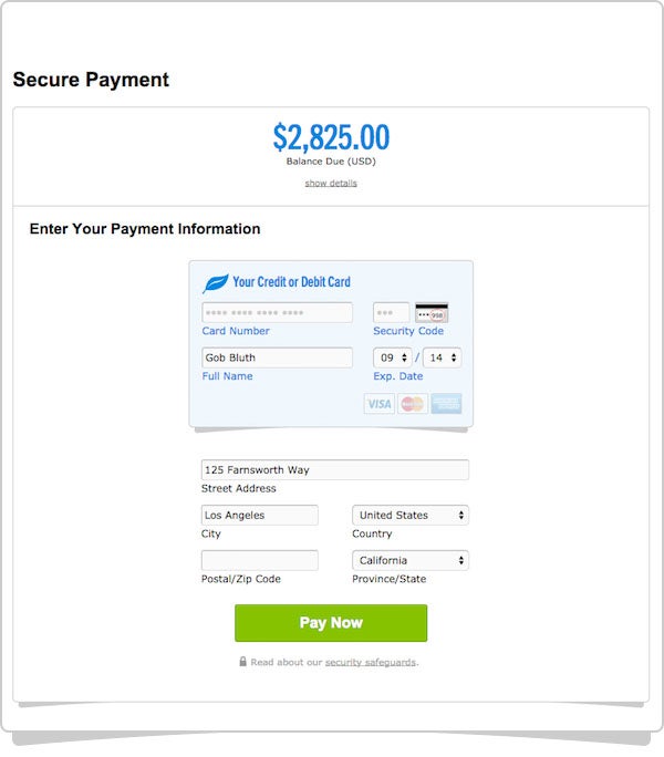 Client Payment Page