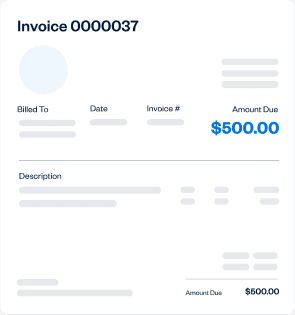 Open the invoice you’d like to pay over time.