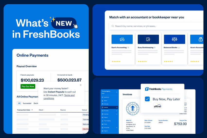 What’s New in FreshBooks: Faster Payouts, Smarter Payroll, and More Ways to Get Paid