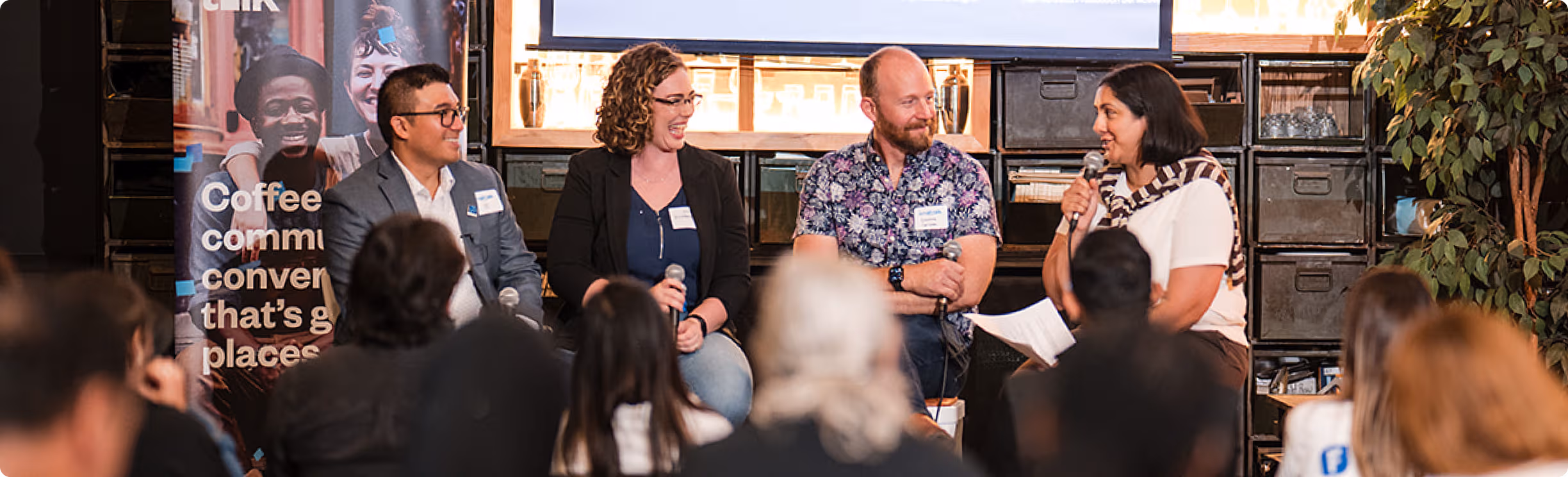 panelists at FreshBooks event: Small Talk