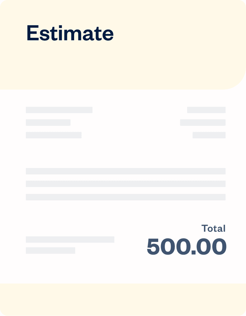 Free Excel estimate template