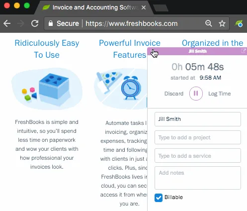 Chrome Time Tracking