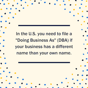 Doing Business As (DBA)