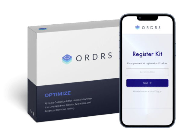 ORDRS test kit and mobile UI