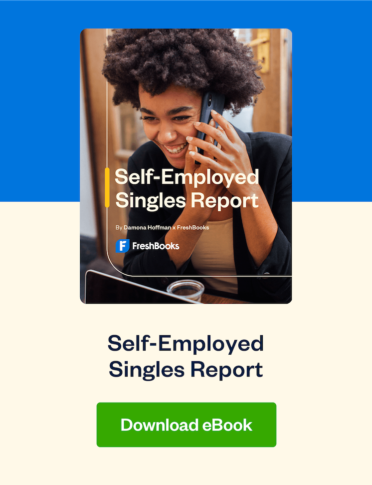 eBook ad: Self-Employed Singles Report