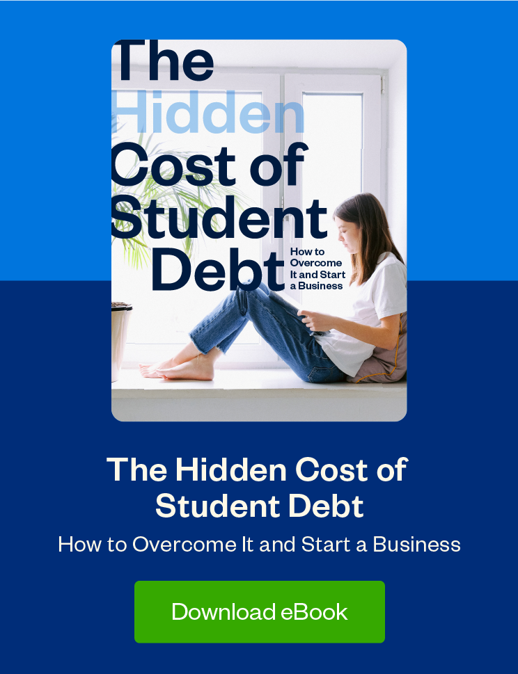 student debt ebook cover blog ad