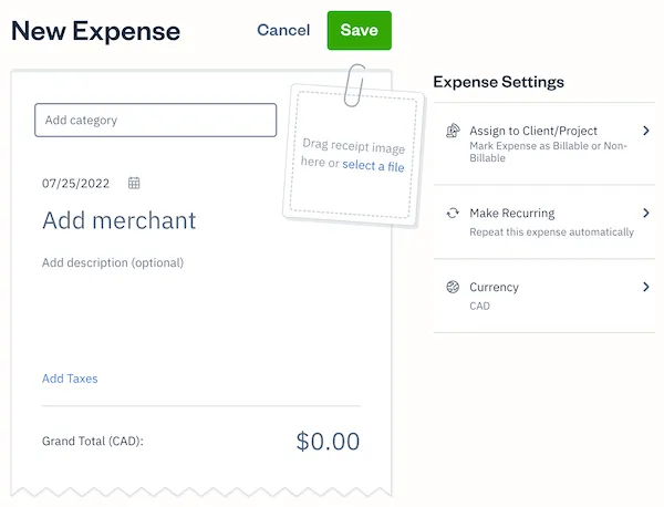 New Expense
