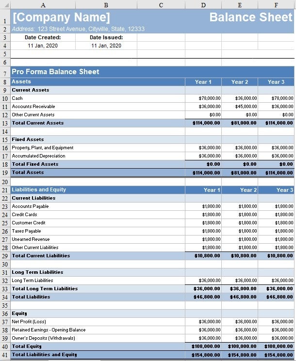 free-excel-balance-sheet-template