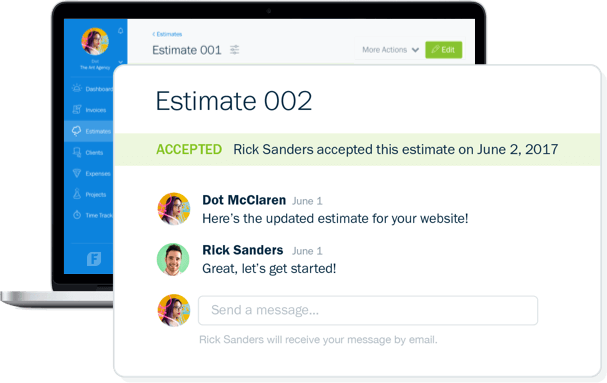 FreshBooks estimating software