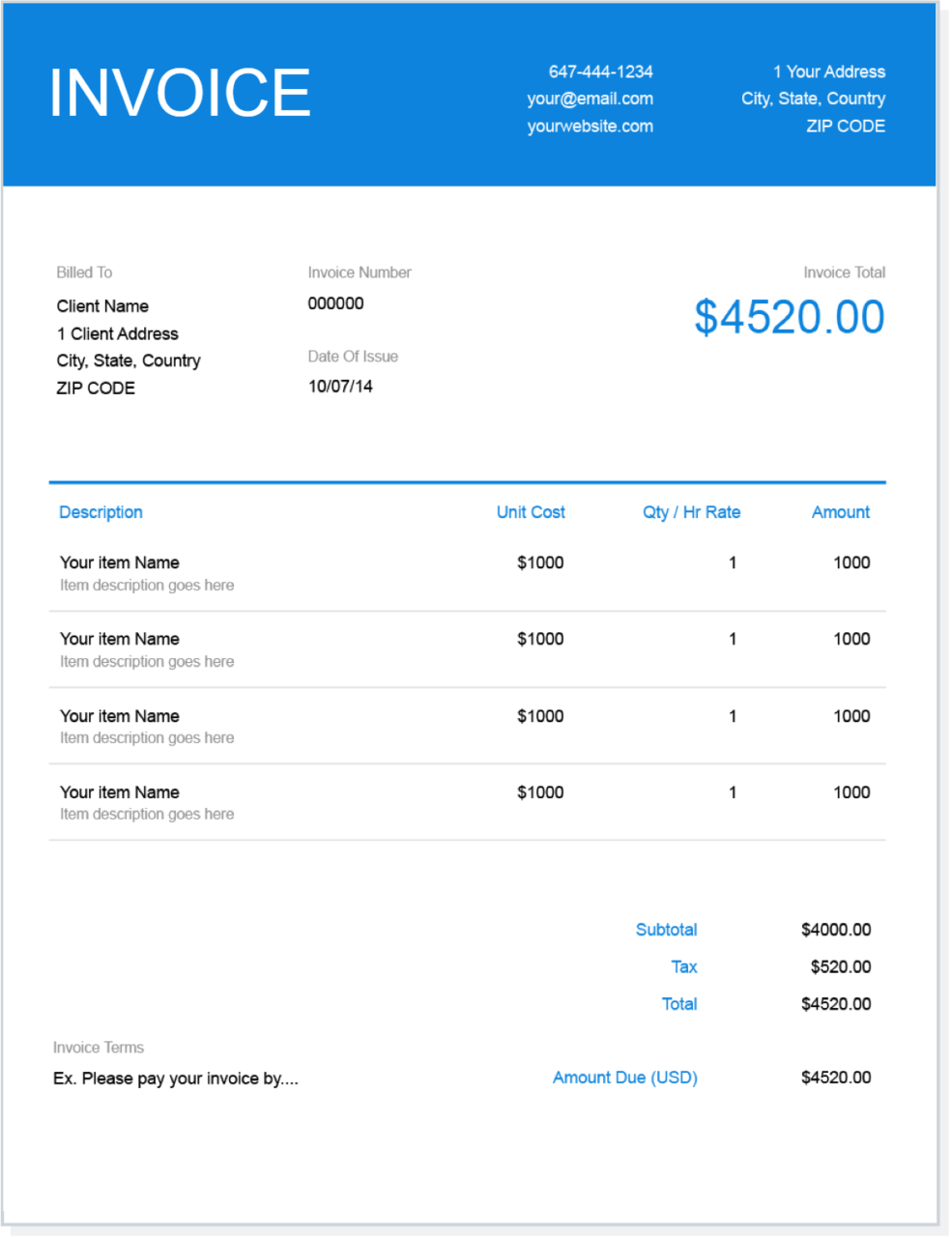 Invoice Template