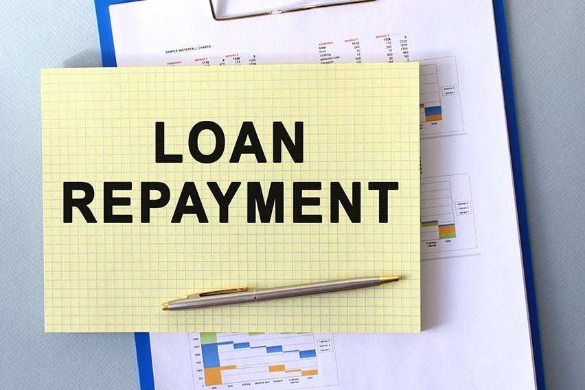 Loan repayment accounting entry