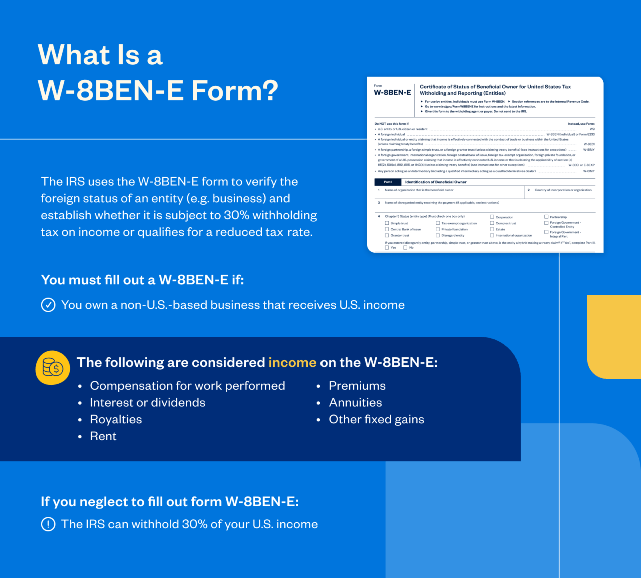 What Is Form W-8BEN-E?