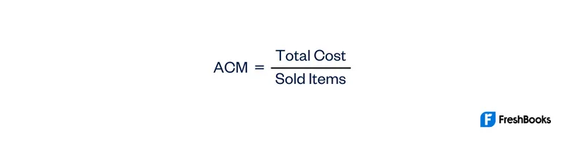 Average Cost Method Formula