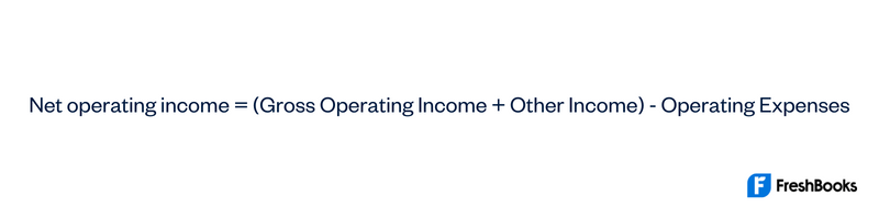 Net Operating Income Formula
