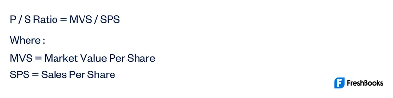 Price To Sales Ratio Formula