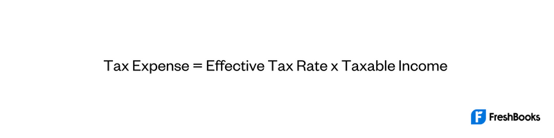 Tax Expense Formula