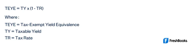Tax-Exempt Yield Equivalence Formula