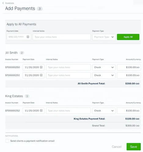 Add Payment Screen