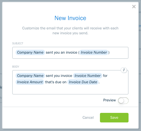 Automated Client Emails with Dynamic Fields modal