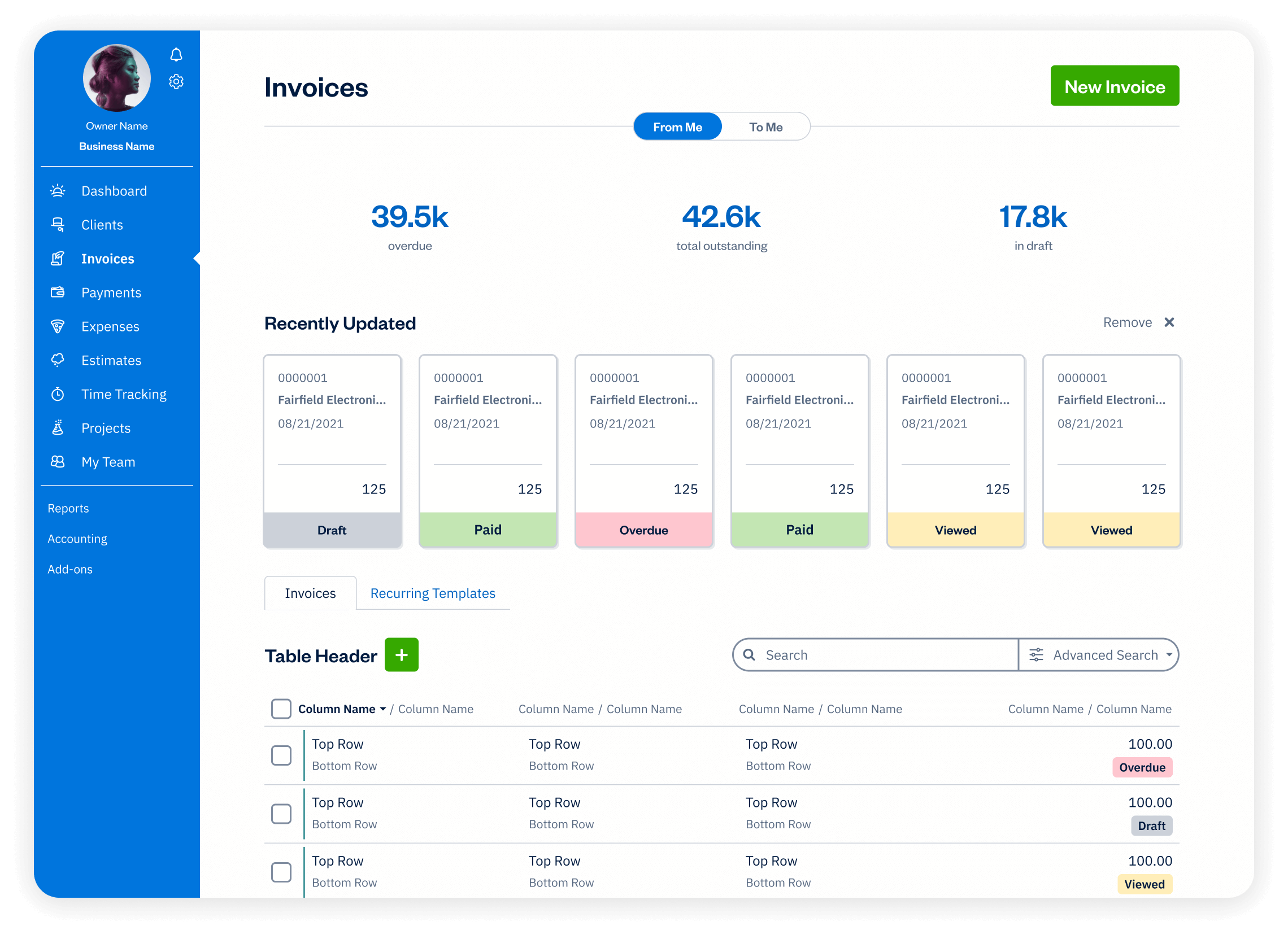 Comparison between free invoice template vs FreshBooks invoicing software