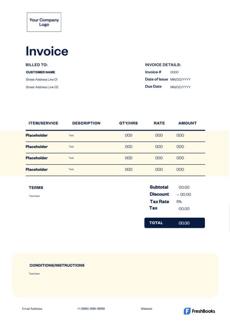 Invoice Template UK Version 4